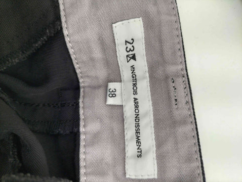 ニジュウサンク 23区 キュプラ ナイロン ポリ ワイドレッグ  カーゴパンツ レディース JPN:38